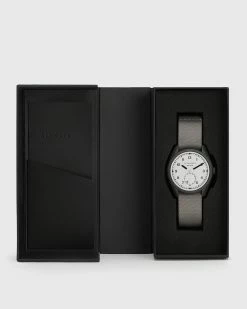 Promo 🥰 Untitled II Stainless Steel Nylon ⌚ Watch Grey 🛒 -Tailoring Sales MY002R 7 5