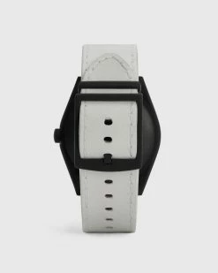 Best reviews of 🛒 Untitled IV Stainless Steel Leather ⌚ Watch White 👍 -Tailoring Sales MY004R 10 4