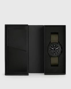 Promo 🎁 Subtitled I Stainless Steel Nylon ⌚ Watch Khaki 🔥 -Tailoring Sales MY008R 16 5