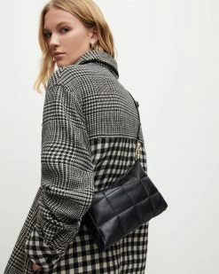 New 🧨 Eve Leather Quilted Crossbody Bag Black ✔️