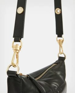 New 🧨 Eve Leather Quilted Crossbody Bag Black ✔️ -Tailoring Sales WB006X 5 5