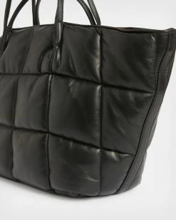 Brand new ✔️ Nadaline Leather Quilted Tote Bag Black ❤️ -Tailoring Sales WB012X 5 5