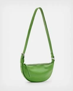 Coupon 🎁 Half Moon Leather Crossbody Bag Black 🧨 -Tailoring Sales WB027Z 2 4