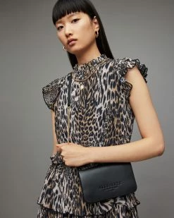 Tailoring Sales 27 Best deal 💯 Ludivine Leather Crossbody Bag Black ⭐