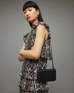 Best deal 💯 Ludivine Leather Crossbody Bag Black ⭐ -Tailoring Sales WB032Y 5 4