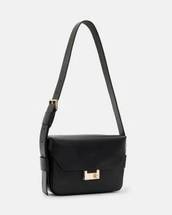 Best Pirce 🔥 Etienne Leather Shoulder Bag Black ⭐ -Tailoring Sales WB510Y 5 3