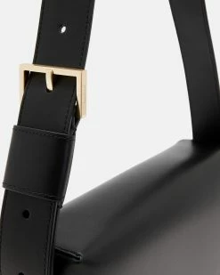 Best Pirce 🔥 Etienne Leather Shoulder Bag Black ⭐ -Tailoring Sales WB510Y 5 5