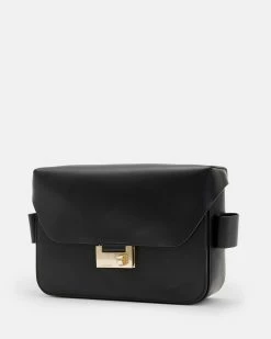 Best Pirce 🔥 Etienne Leather Shoulder Bag Black ⭐ -Tailoring Sales WB510Y 5 6