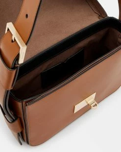 Promo ⭐ Etienne Leather Shoulder Bag Black 😀 -Tailoring Sales WB510Y 8249 3