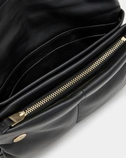 Top 10 🔔 Ezra Leather Quilted Crossbody Bag Black 🎉 -Tailoring Sales WB524Y 5 3