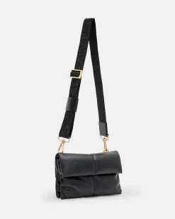 Top 10 🔔 Ezra Leather Quilted Crossbody Bag Black 🎉 -Tailoring Sales WB524Y 5 4