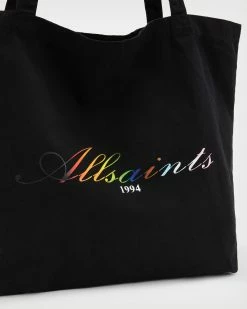 Promo 🛒 AllSaints Pride Tote Bag Washed Black 🌟 -Tailoring Sales WB566W 162 6