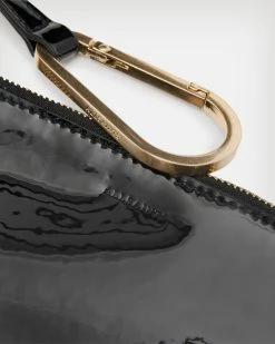 Buy ✨ Odette East West Leather Tote Bag Black 🔔 -Tailoring Sales WB575X 5 5