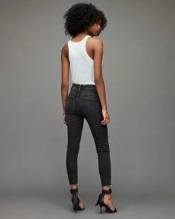 Best Pirce ⌛ Miller Mid-Rise Stretch Push Up Skinny 👖 Jeans Washed Black 🔔 -Tailoring Sales WE003V 162 5 2