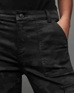 Top 10 🌟 Duran Mid-Rise Camouflage Cargo Skinny 👖 Jeans Washed Black 🎁 -Tailoring Sales WE007X 162 4