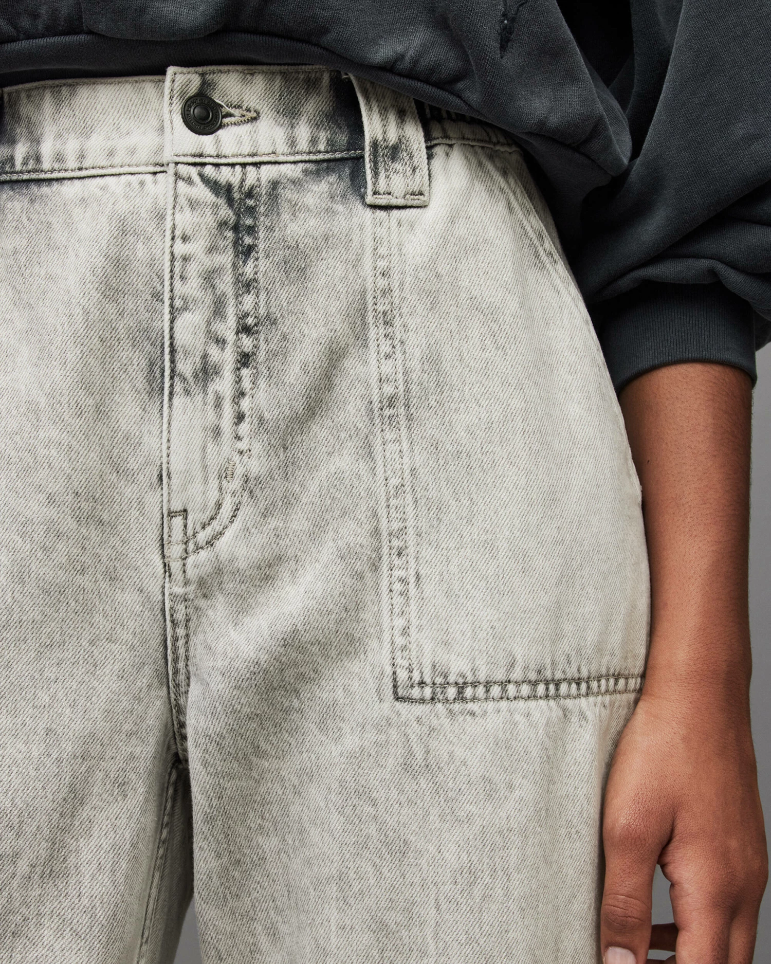 Discount π Dani High-Rise Denim Joggers Anthracite Grey π 6 Discount π Dani High-Rise Denim Joggers Anthracite Grey π - Image 4