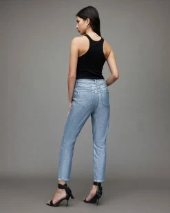 Cheapest ⭐ Dax High-Rise Metallic Skinny 👖 Jeans Indigo Blue ⭐ -Tailoring Sales WE021X 2824 5 1