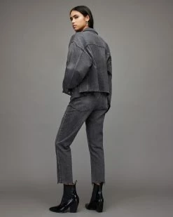 Promo 🔔 Rali High-Rise Relaxed Diamante 👖 Jeans Washed Black 🔔 -Tailoring Sales WE023X 162 5 1