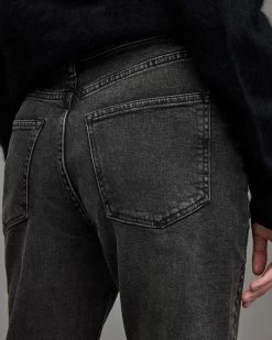 Brand new 🌟 Avery High-Rise Studded Straight 👖 Jeans Washed Black 🤩 -Tailoring Sales WE026X 162 4 1