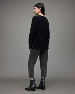 Brand new 🌟 Avery High-Rise Studded Straight 👖 Jeans Washed Black 🤩 -Tailoring Sales WE026X 162 5 1