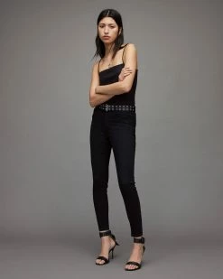 Discount ✔️ Miller Mid-Rise Size Me Skinny 👖 Jeans Black ✔️ -Tailoring Sales WE408U 5 3