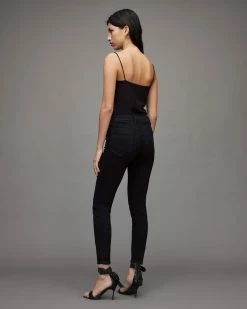 Discount ✔️ Miller Mid-Rise Size Me Skinny 👖 Jeans Black ✔️ -Tailoring Sales WE408U 5 6