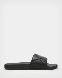 Budget 🧨 Bell Leather Sliders Black 😉
