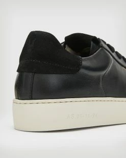 Cheap 🎉 Shana Leather Trainers Black 😍 -Tailoring Sales WF0042Z 5 5