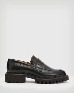 Outlet 🛒 Lola Leather Loafers Black ❤️