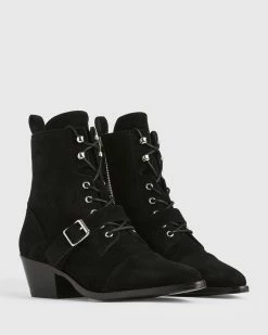 Best reviews of ✨ Katy Suede 🥾 Boots Black 💯 -Tailoring Sales WF045S 5 3