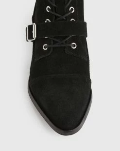 Best reviews of ✨ Katy Suede 🥾 Boots Black 💯 -Tailoring Sales WF045S 5 4