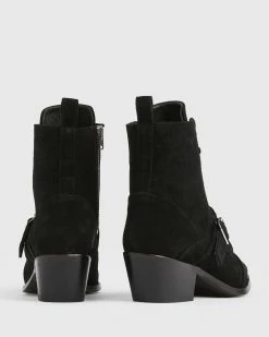 Best reviews of ✨ Katy Suede 🥾 Boots Black 💯 -Tailoring Sales WF045S 5 5