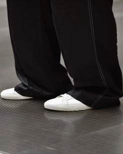 Top 10 🔔 Sheer Leather Low Top Trainers White 🎁 -Tailoring Sales WF081V 10 4