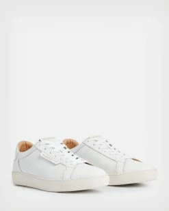 Top 10 🔔 Sheer Leather Low Top Trainers White 🎁 -Tailoring Sales WF081V 10 5