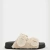 Discount 👍 Sian Shearling 🩴 Sandals Cream White 🎉 -Tailoring Sales WF510X 4742 1