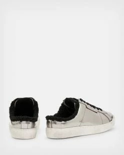 Cheapest 🎉 Sheer Metallic Mules Silver/Black 😉 -Tailoring Sales WF545X 1484 5