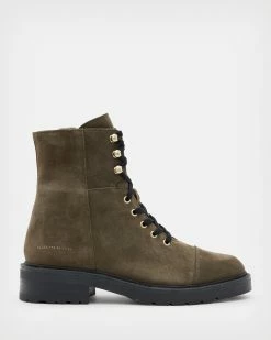 Cheapest 🔔 Dusty Suede 🥾 Boots Dark Olive Green 😀