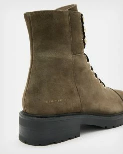 Cheapest 🔔 Dusty Suede 🥾 Boots Dark Olive Green 😀 12 Cheapest 🔔 Dusty Suede 🥾 Boots Dark Olive Green 😀 -Tailoring Sales WF563X 7917 5