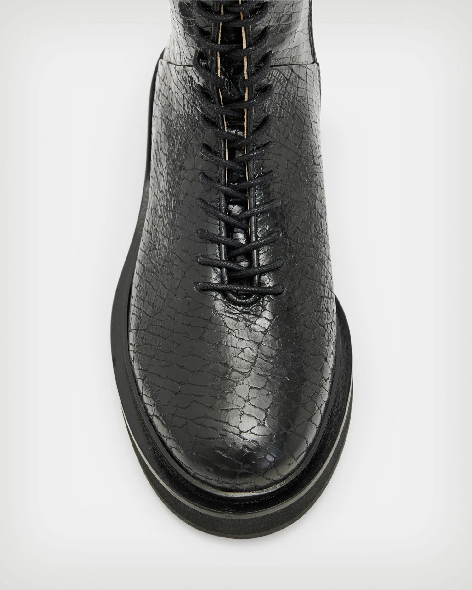 Coupon π Mina Leather Crocodile Effect π₯Ύ Boots Black π€© 4 Coupon π Mina Leather Crocodile Effect π₯Ύ Boots Black π€© - Image 2