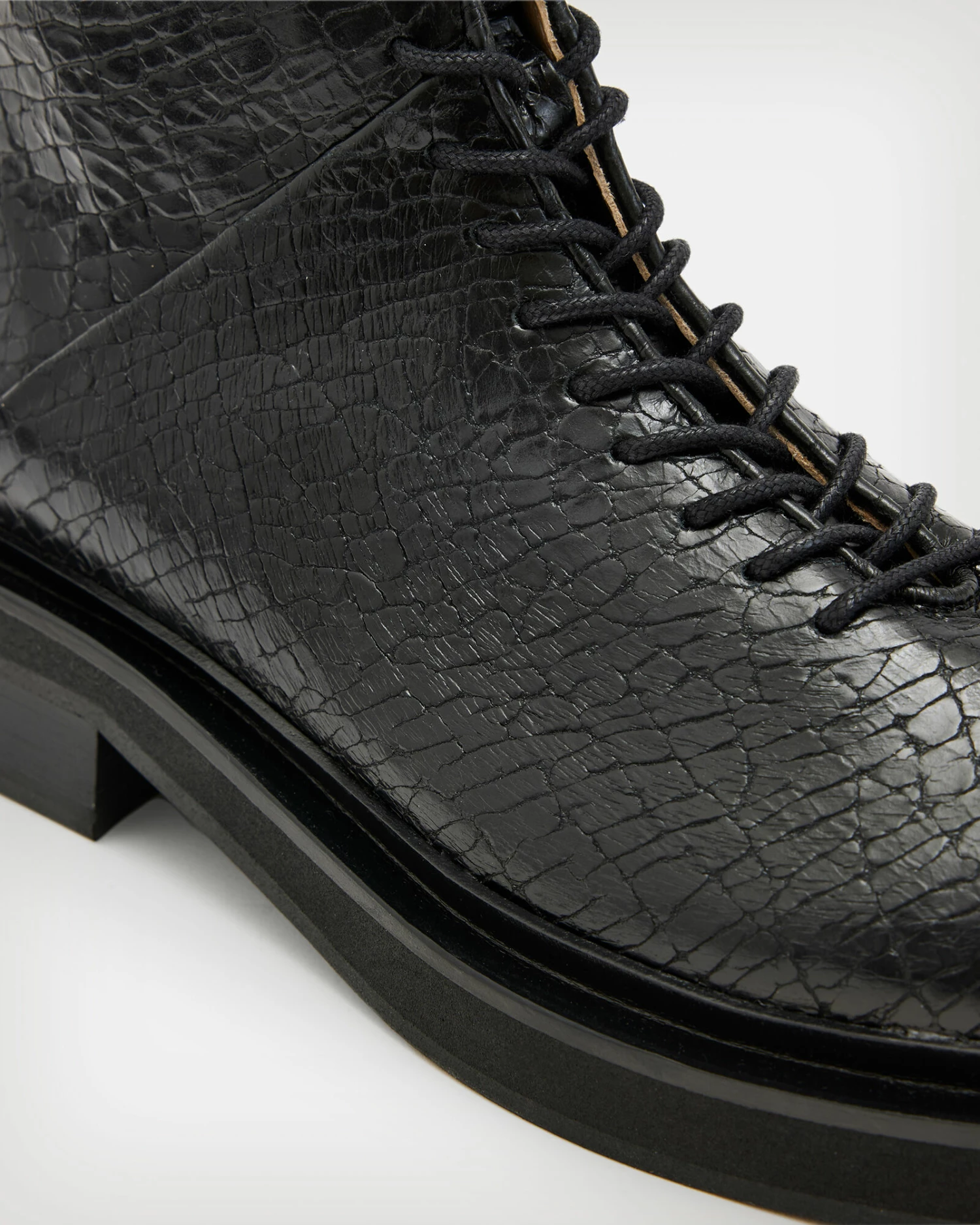 Coupon π Mina Leather Crocodile Effect π₯Ύ Boots Black π€© 6 Coupon π Mina Leather Crocodile Effect π₯Ύ Boots Black π€© - Image 4