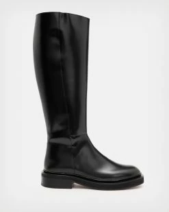 Best Sale 🎁 Milo Leather Knee High 🥾 Boots Black ✨
