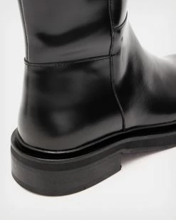 Best Sale 🎁 Milo Leather Knee High 🥾 Boots Black ✨ -Tailoring Sales WF587X 5 4