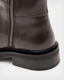 Promo 🔥 Milo Knee High Leather 🥾 Boots Bordeaux Red 👍 -Tailoring Sales WF588X 3948 4