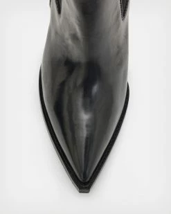 Flash Sale 🔔 Ria Leather 🥾 Boots Black 🎉 -Tailoring Sales WF594X 5 3