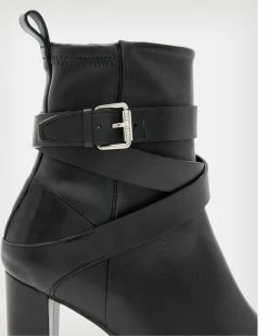 Brand new 😀 Havana Leather 🥾 Boots Black 👏 -Tailoring Sales WF627X 5 5