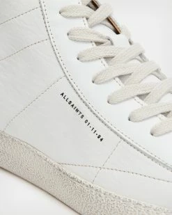 Budget 🎉 Tundy Logo Leather High Top Trainers White 💯 -Tailoring Sales WF638X 10 4