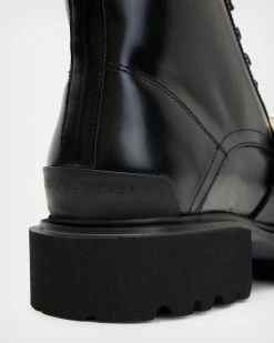 Cheapest ⌛ Tori Leather 🥾 Boots BLACK/WARM BRASS 🤩 -Tailoring Sales WF720X 6405 4