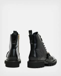 Cheapest ⌛ Tori Leather 🥾 Boots BLACK/WARM BRASS 🤩 -Tailoring Sales WF720X 6405 5