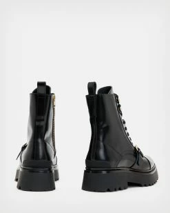 Best deal 🎁 Stellar Leather 🥾 Boots BLACK/WARM BRASS 👏 -Tailoring Sales WF724X 6405 6