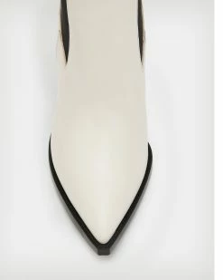 Budget 🔔 Ria Leather 🥾 Boots Stone White ⭐ -Tailoring Sales WF742X 4618 3